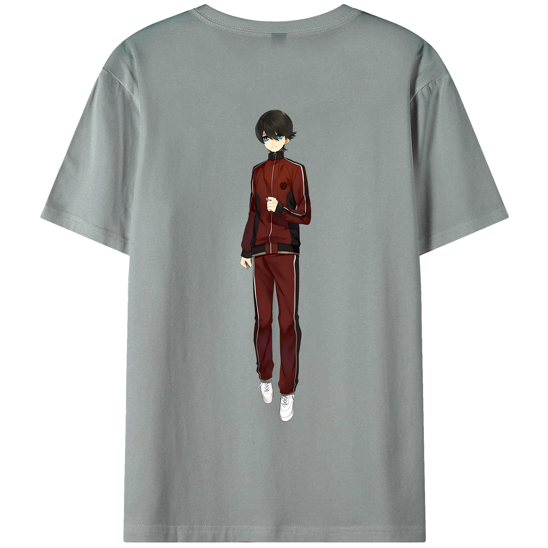 （画像用） 刀剣乱舞 Touken Ranbu 綿100％ メンズ半袖Tシャツ（バックプリント） 通気性